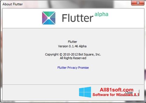 Снимка на екрана Flutter за Windows 8.1