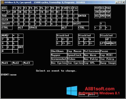 Снимка на екрана DOSBox за Windows 8.1