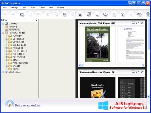 Снимка на екрана PDF24 Creator за Windows 8.1