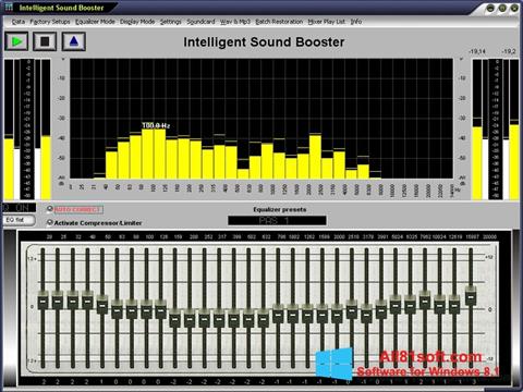 Снимка на екрана Sound Booster за Windows 8.1