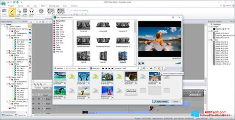 Снимка на екрана VSDC Free Video Editor за Windows 8.1