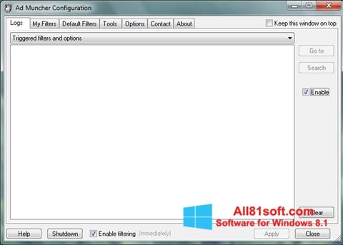 Снимка на екрана Ad Muncher за Windows 8.1