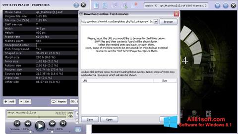 Снимка на екрана FLV Player за Windows 8.1