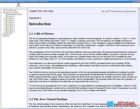 Снимка на екрана Java Virtual Machine за Windows 8.1