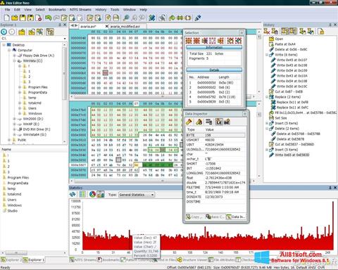 Снимка на екрана Hex Editor Neo за Windows 8.1