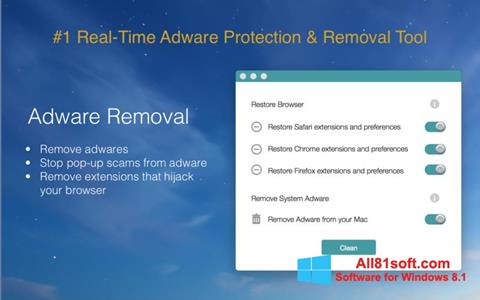 Снимка на екрана Adware Removal Tool за Windows 8.1