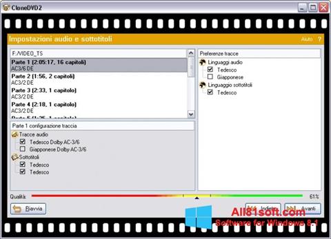 Снимка на екрана CloneDVD за Windows 8.1
