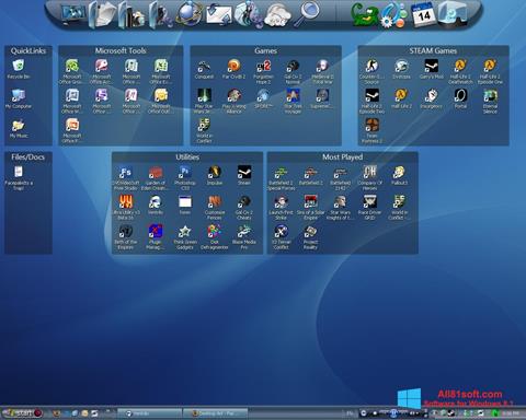 Снимка на екрана Fences за Windows 8.1