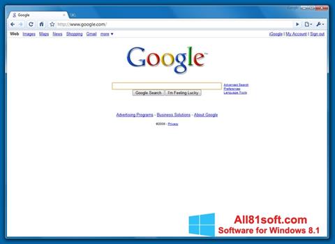 Снимка на екрана Google Chrome Beta за Windows 8.1