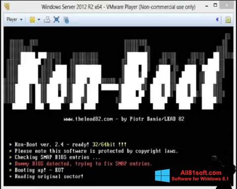 Снимка на екрана Kon-Boot за Windows 8.1