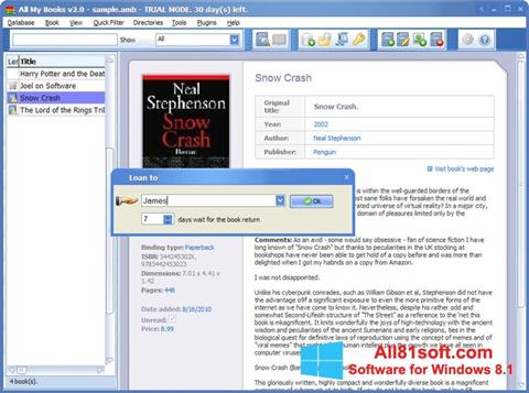 Снимка на екрана All My Books за Windows 8.1
