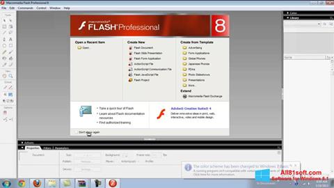 Снимка на екрана Macromedia Flash Player за Windows 8.1