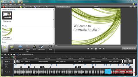 Снимка на екрана Camtasia Studio за Windows 8.1