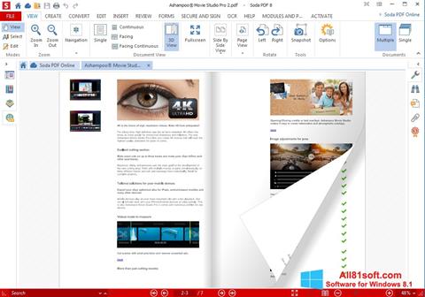 Снимка на екрана Soda PDF за Windows 8.1