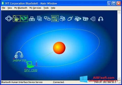 Снимка на екрана BlueSoleil за Windows 8.1