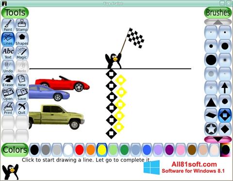 Снимка на екрана Tux Paint за Windows 8.1