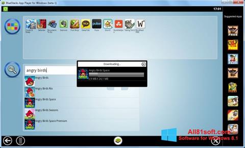Снимка на екрана BlueStacks за Windows 8.1