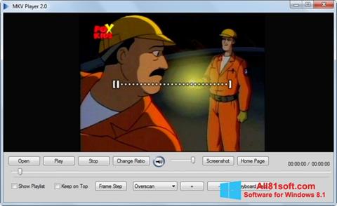 Снимка на екрана MKV Player за Windows 8.1