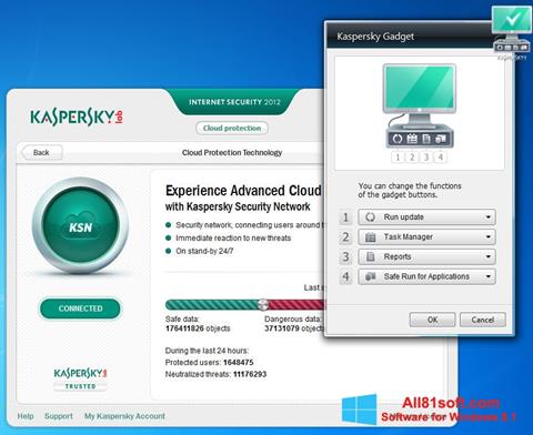 Снимка на екрана Kaspersky Internet Security за Windows 8.1