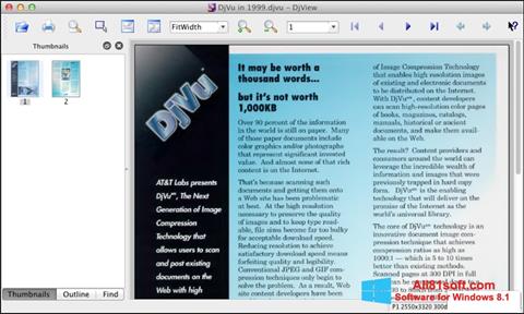Снимка на екрана DjView за Windows 8.1