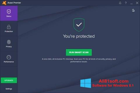 Снимка на екрана Avast Premier за Windows 8.1