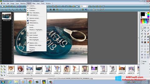 Снимка на екрана PhotoFiltre Studio X за Windows 8.1