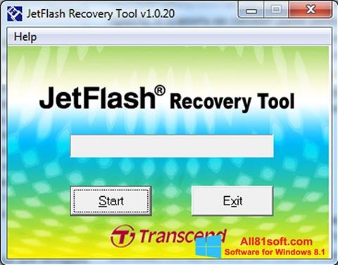 Снимка на екрана JetFlash Recovery Tool за Windows 8.1