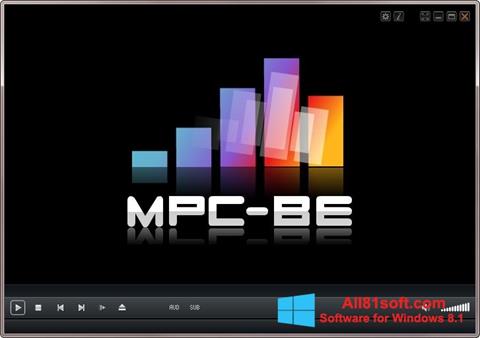 Снимка на екрана MPC-BE за Windows 8.1