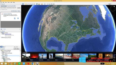 Снимка на екрана Google Earth Pro за Windows 8.1