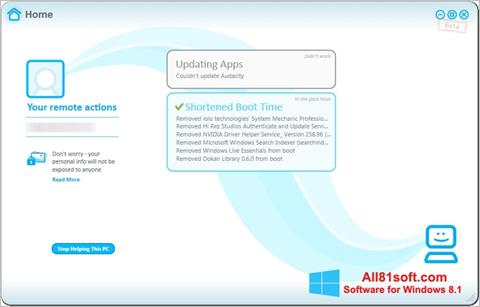 Снимка на екрана Soluto за Windows 8.1
