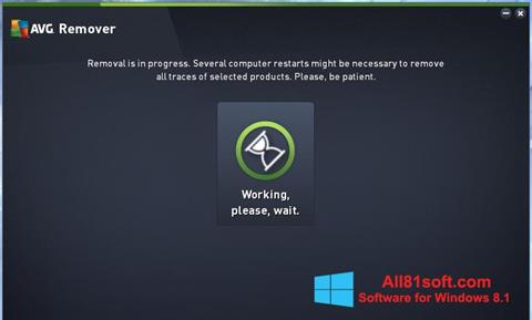 Снимка на екрана AVG Remover за Windows 8.1