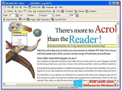 Снимка на екрана PDF Reader за Windows 8.1