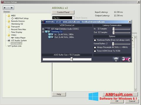 Снимка на екрана ASIO4ALL за Windows 8.1