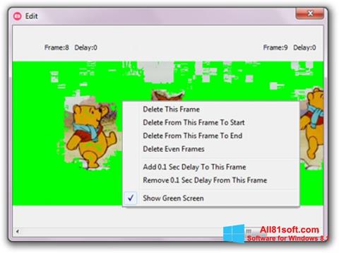 Снимка на екрана GifCam за Windows 8.1