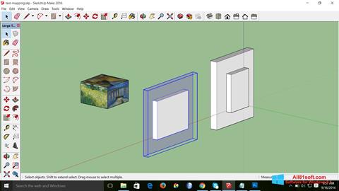Снимка на екрана SketchUp Make за Windows 8.1